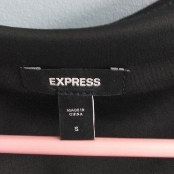 Like New Express Black Studded Mini Dress Size Small - Picture 3 of 6